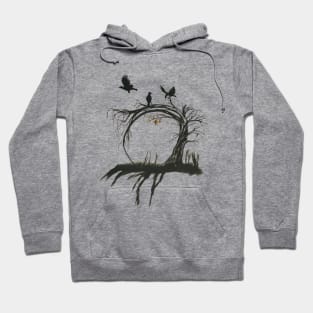 inc tree wood and raven Hoodie